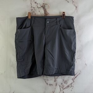 NRS Shorts Womens 8 M Gray Mid Rise Nylon 8 Inch Hiking Water Sports Bermuda